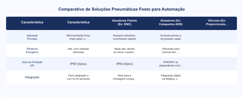 Automação Pneumática Festo: Soluções Integradas para Otimização Industrial